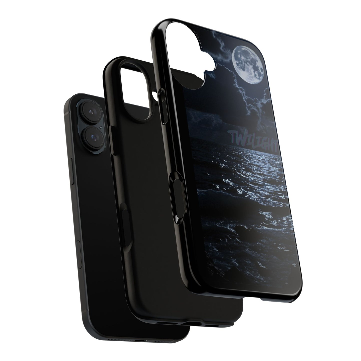 Tough Cases, iPhone Case with Twilight Name, Black, Glossy, Perfect Gift, Very Cool Design, Protective Phone Cover, Personalized Cell Phone