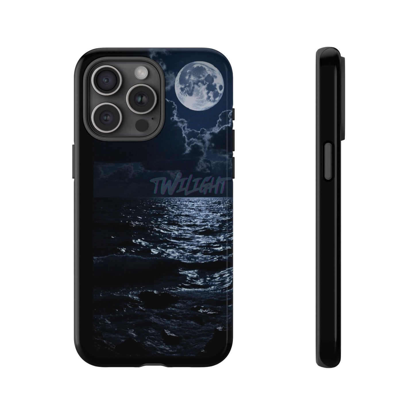 Tough Cases, iPhone Case with Twilight Name, Black, Glossy, Perfect Gift, Very Cool Design, Protective Phone Cover, Personalized Cell Phone