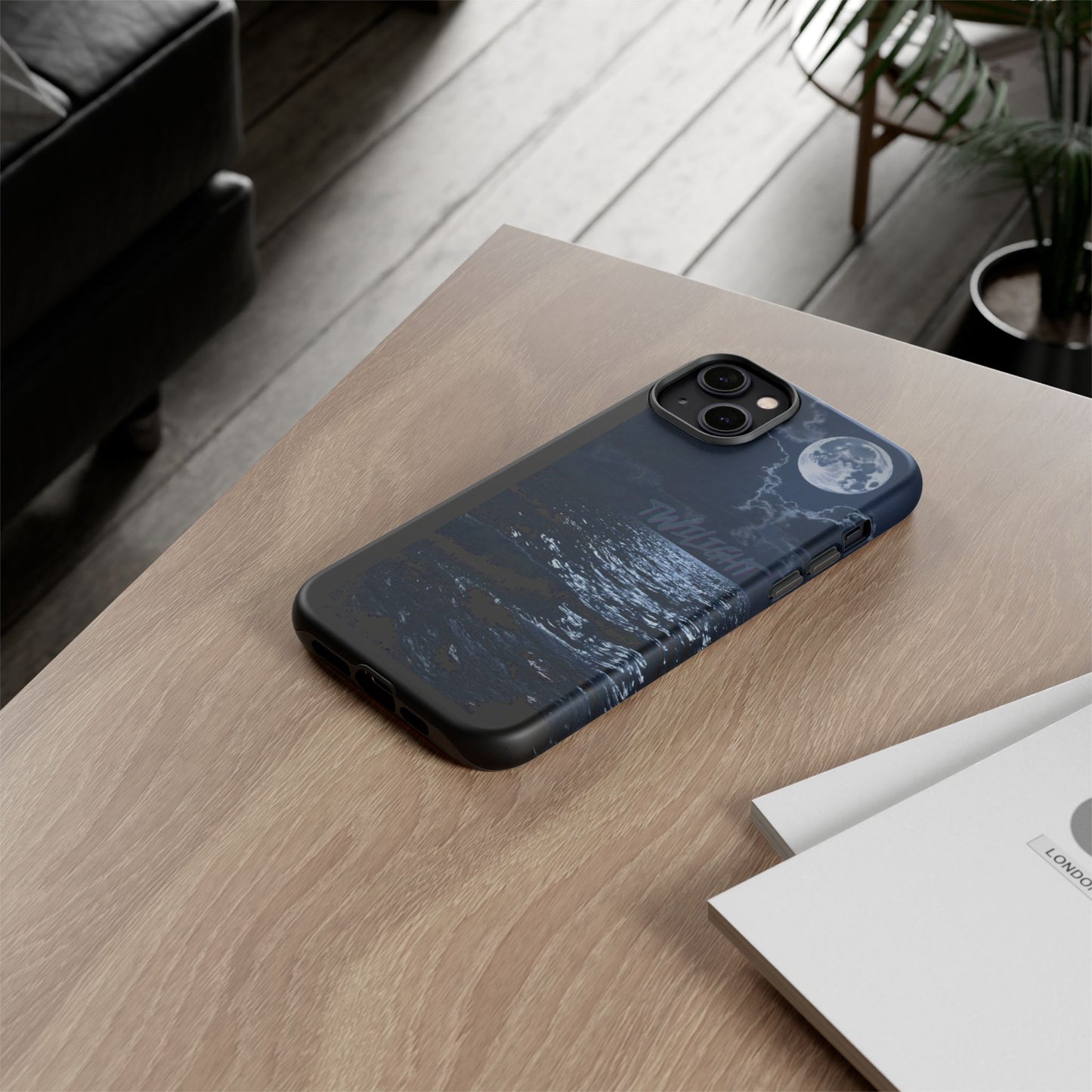 Tough Cases, iPhone Case with Twilight Name, Black, Glossy, Perfect Gift, Very Cool Design, Protective Phone Cover, Personalized Cell Phone