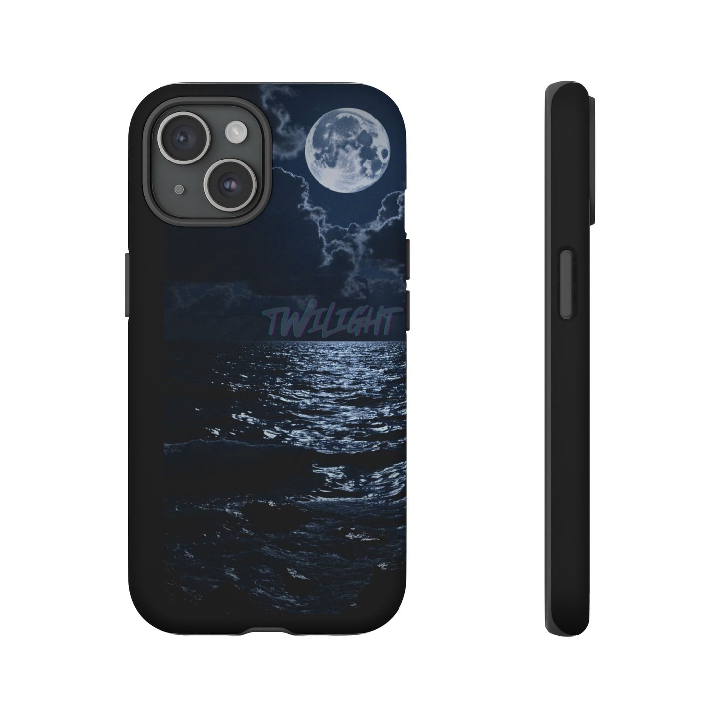 Tough Cases, iPhone Case with Twilight Name, Black, Glossy, Perfect Gift, Very Cool Design, Protective Phone Cover, Personalized Cell Phone
