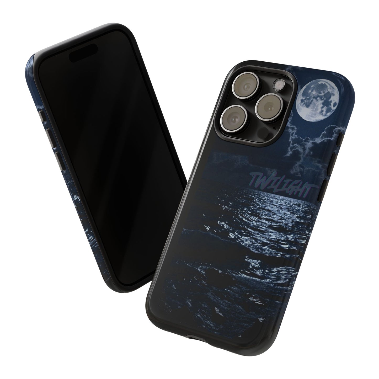 Tough Cases, iPhone Case with Twilight Name, Black, Glossy, Perfect Gift, Very Cool Design, Protective Phone Cover, Personalized Cell Phone