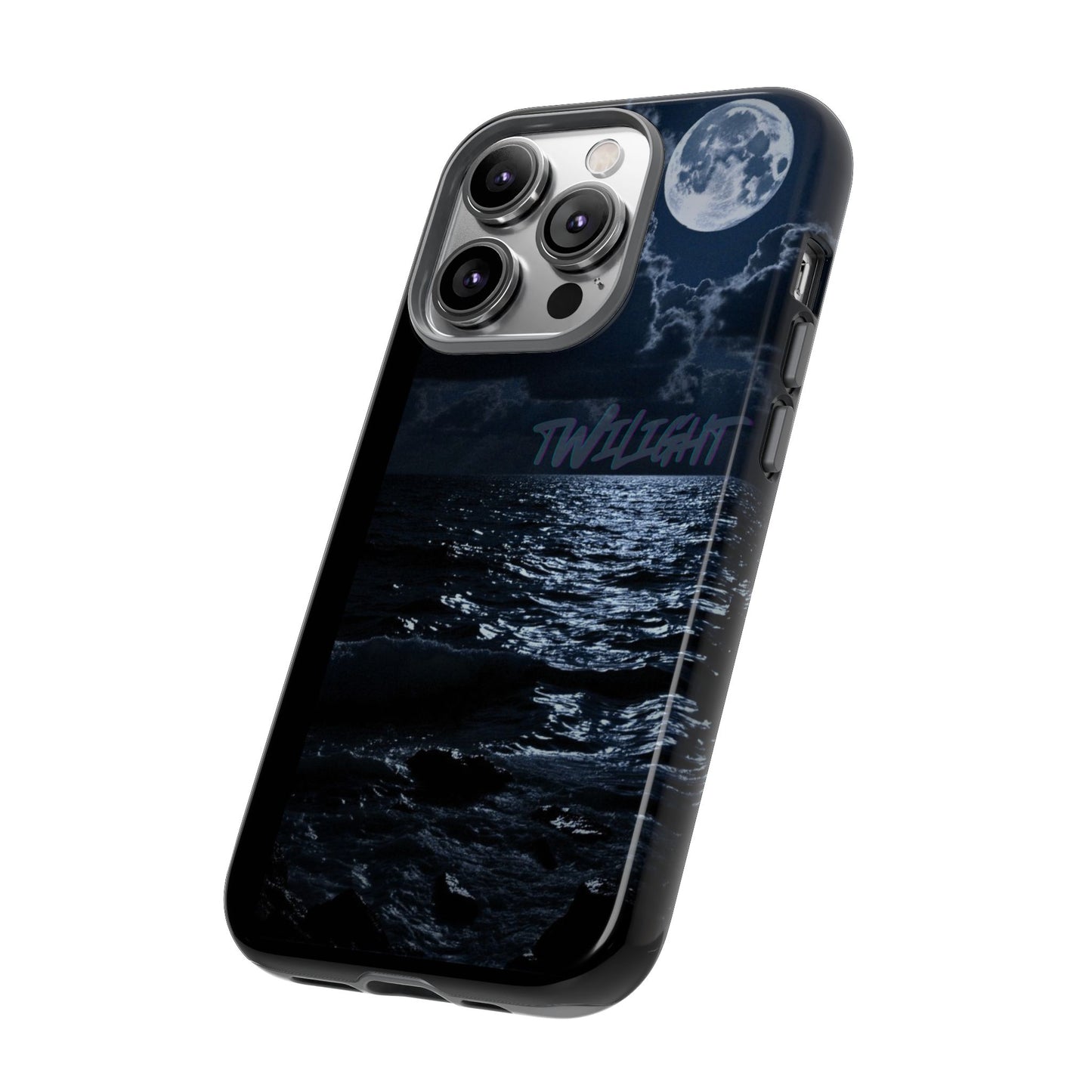 Tough Cases, iPhone Case with Twilight Name, Black, Glossy, Perfect Gift, Very Cool Design, Protective Phone Cover, Personalized Cell Phone