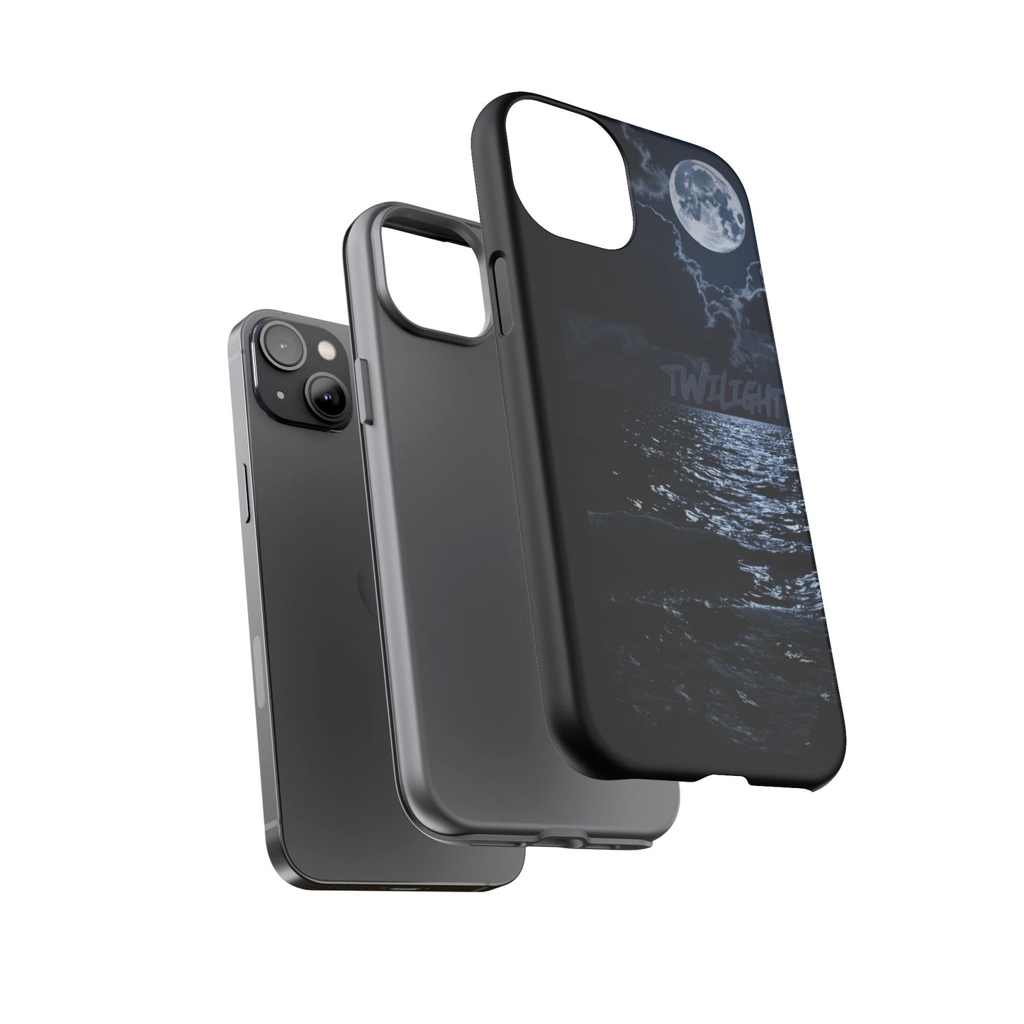 Tough Cases, iPhone Case with Twilight Name, Black, Glossy, Perfect Gift, Very Cool Design, Protective Phone Cover, Personalized Cell Phone