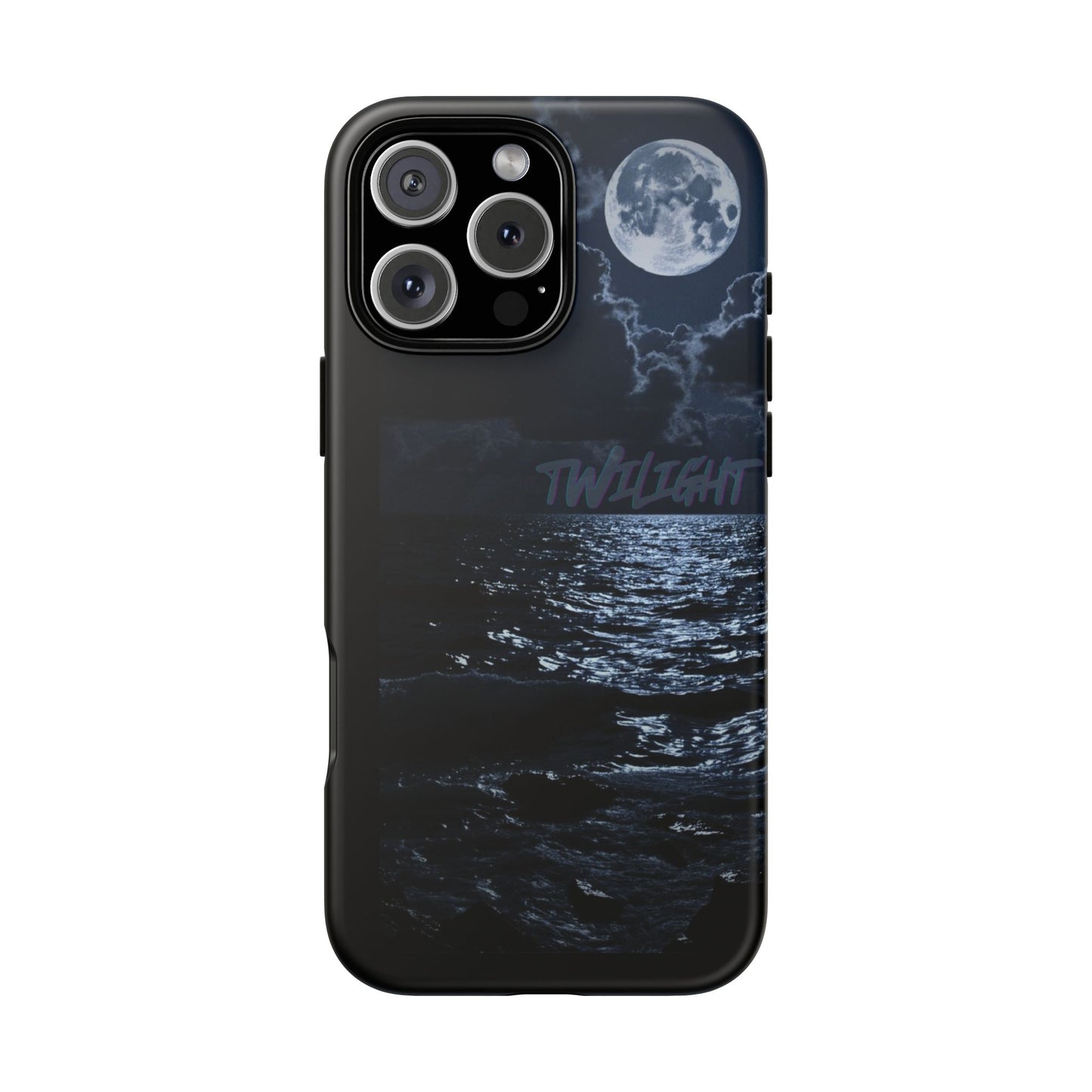 Tough Cases, iPhone Case with Twilight Name, Black, Glossy, Perfect Gift, Very Cool Design, Protective Phone Cover, Personalized Cell Phone