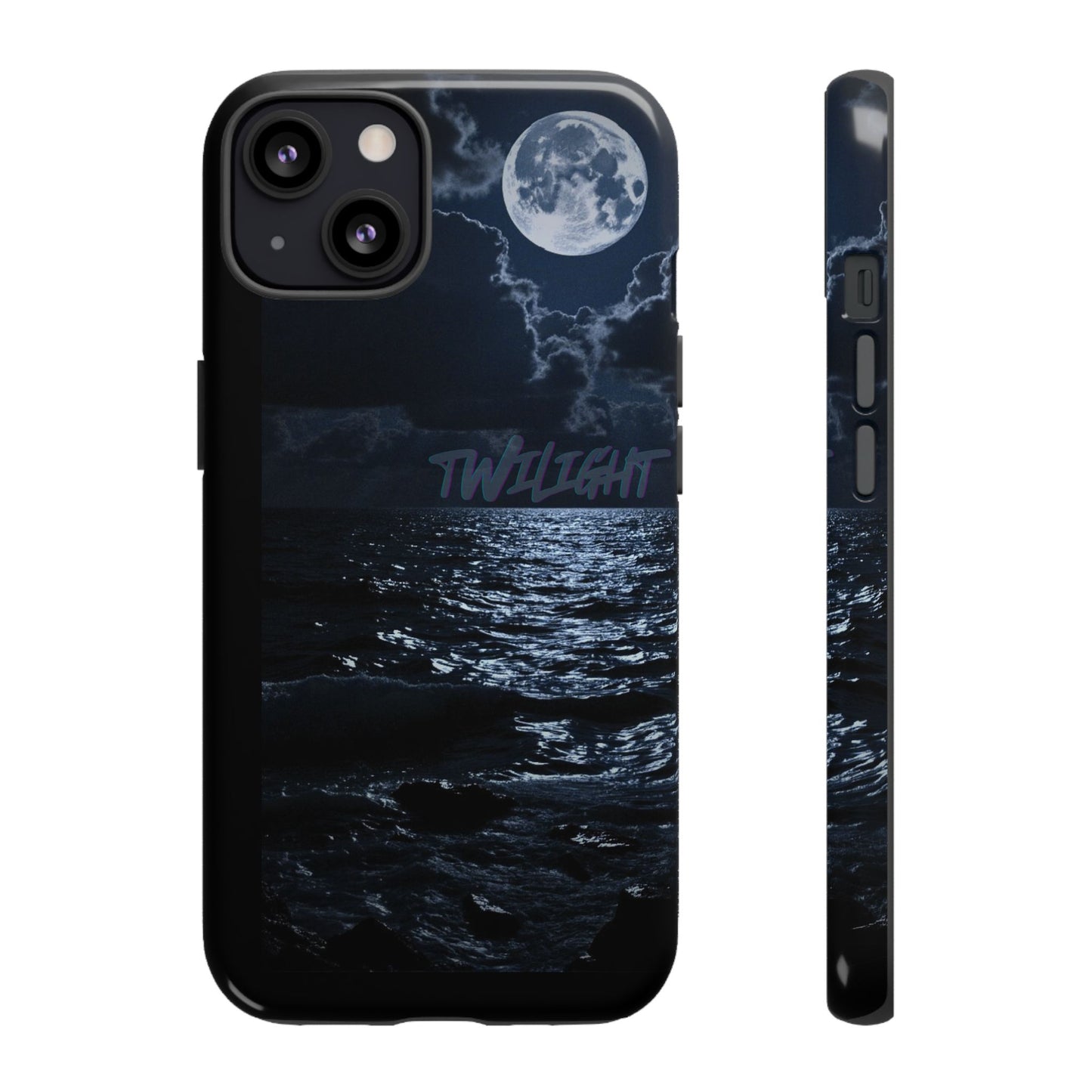 Tough Cases, iPhone Case with Twilight Name, Black, Glossy, Perfect Gift, Very Cool Design, Protective Phone Cover, Personalized Cell Phone