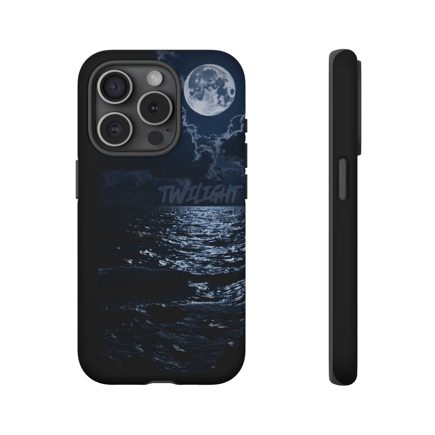 Tough Cases, iPhone Case with Twilight Name, Black, Glossy, Perfect Gift, Very Cool Design, Protective Phone Cover, Personalized Cell Phone