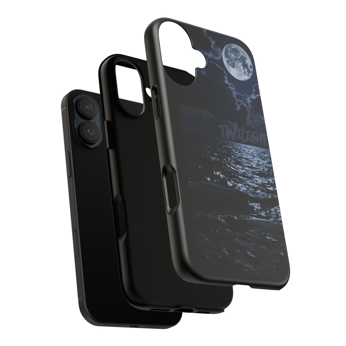 Tough Cases, iPhone Case with Twilight Name, Black, Glossy, Perfect Gift, Very Cool Design, Protective Phone Cover, Personalized Cell Phone