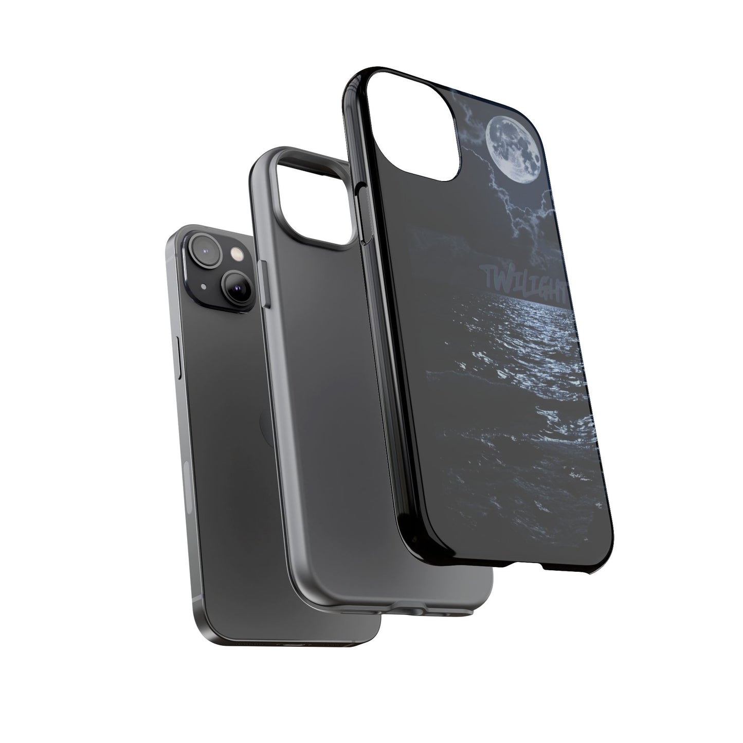 Tough Cases, iPhone Case with Twilight Name, Black, Glossy, Perfect Gift, Very Cool Design, Protective Phone Cover, Personalized Cell Phone