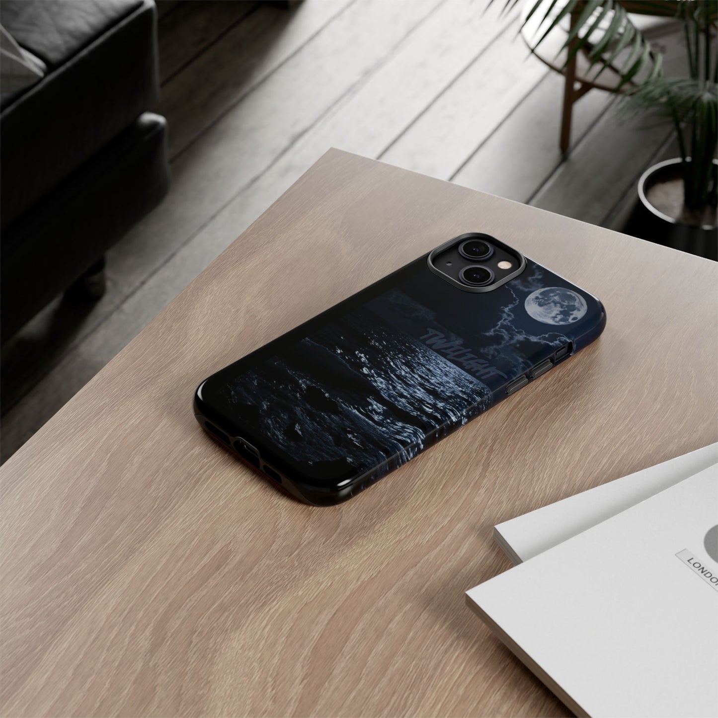 Tough Cases, iPhone Case with Twilight Name, Black, Glossy, Perfect Gift, Very Cool Design, Protective Phone Cover, Personalized Cell Phone