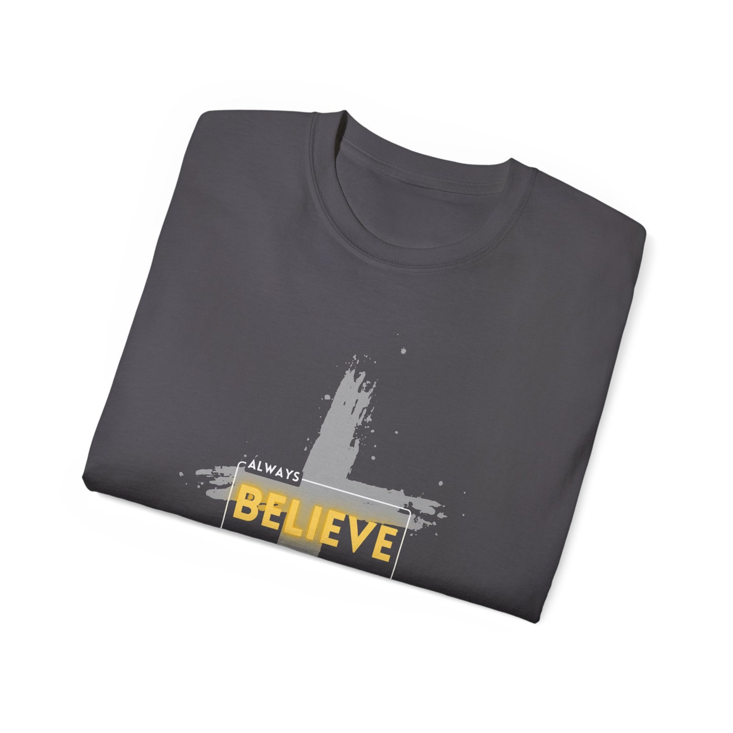 Faith-Inspired Unisex Tee - Believe in God Shirt, Inspirational T-Shirt, Christian Apparel, Unisex Cotton Tee, Spiritual Gift