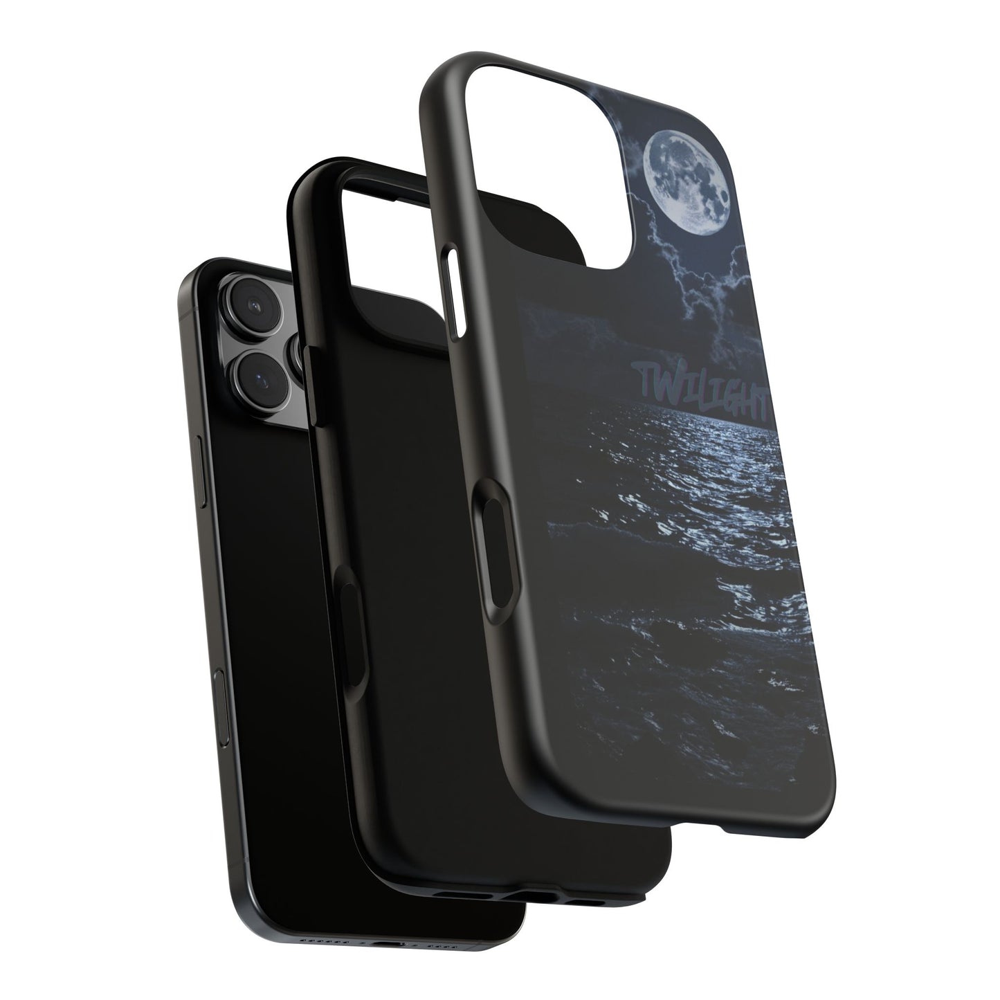 Tough Cases, iPhone Case with Twilight Name, Black, Glossy, Perfect Gift, Very Cool Design, Protective Phone Cover, Personalized Cell Phone