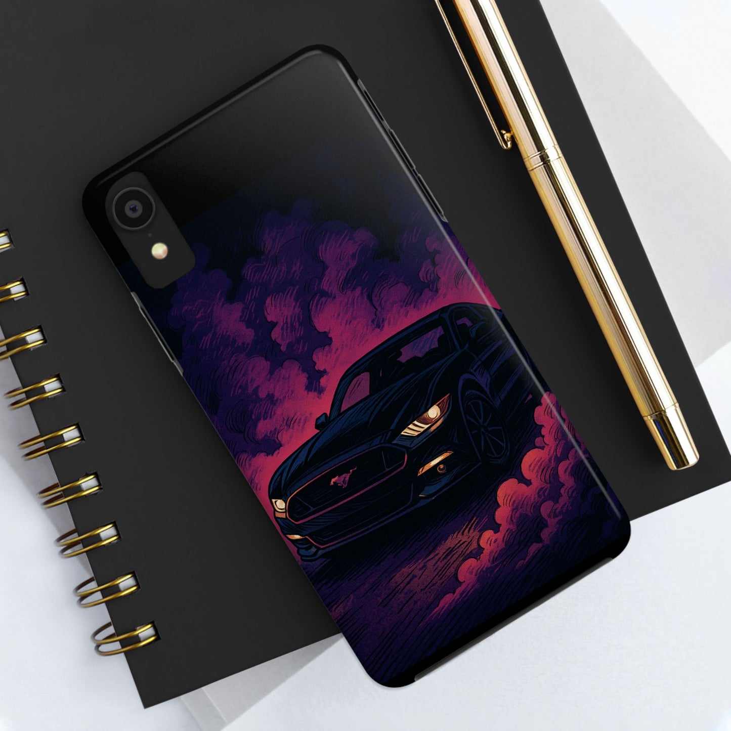 Car Phone Case Mustang/Purple