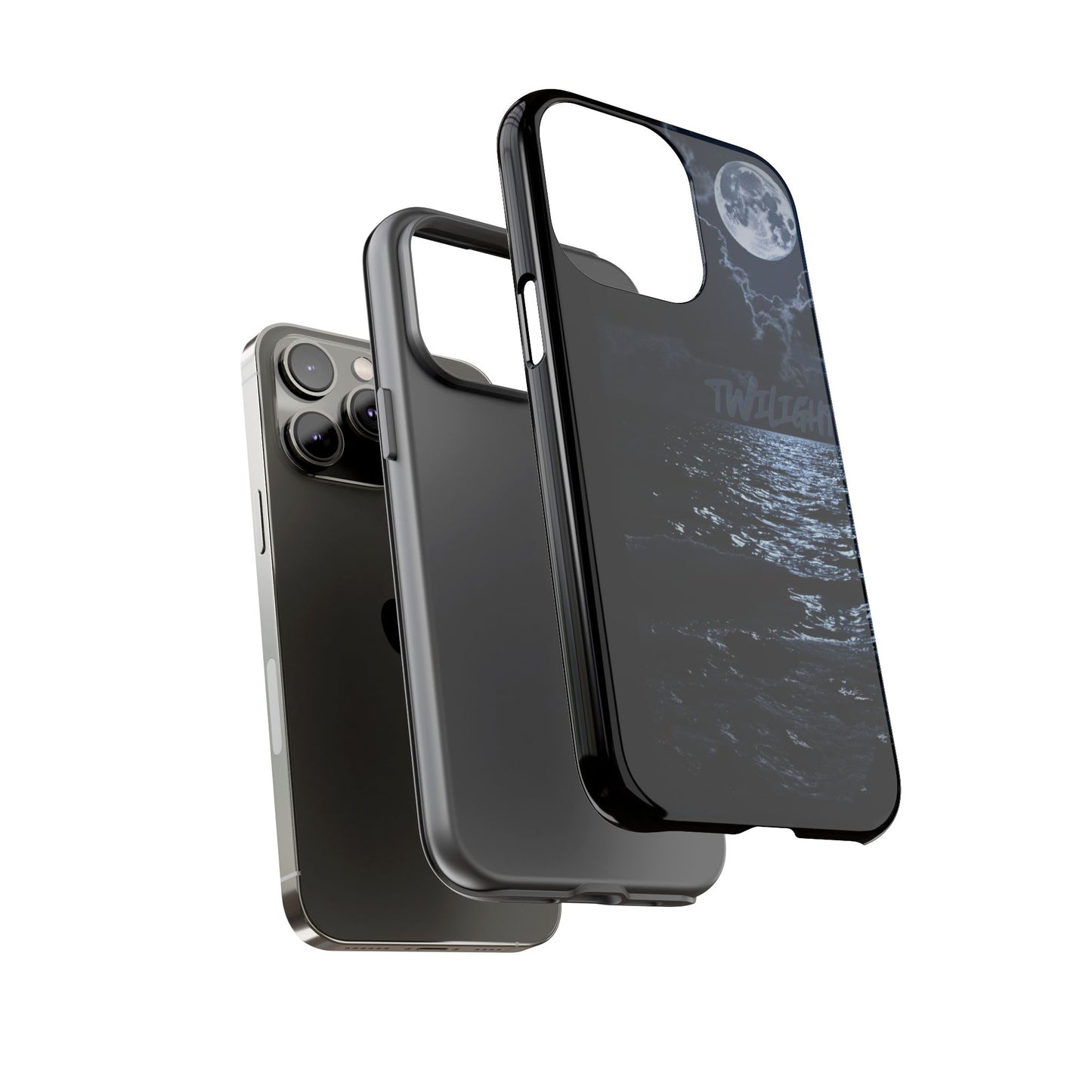 Tough Cases, iPhone Case with Twilight Name, Black, Glossy, Perfect Gift, Very Cool Design, Protective Phone Cover, Personalized Cell Phone