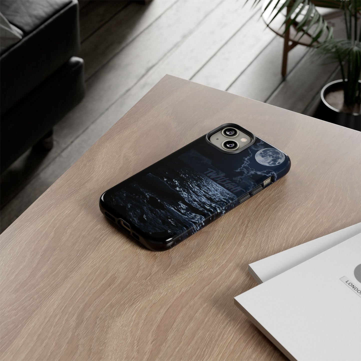 Tough Cases, iPhone Case with Twilight Name, Black, Glossy, Perfect Gift, Very Cool Design, Protective Phone Cover, Personalized Cell Phone