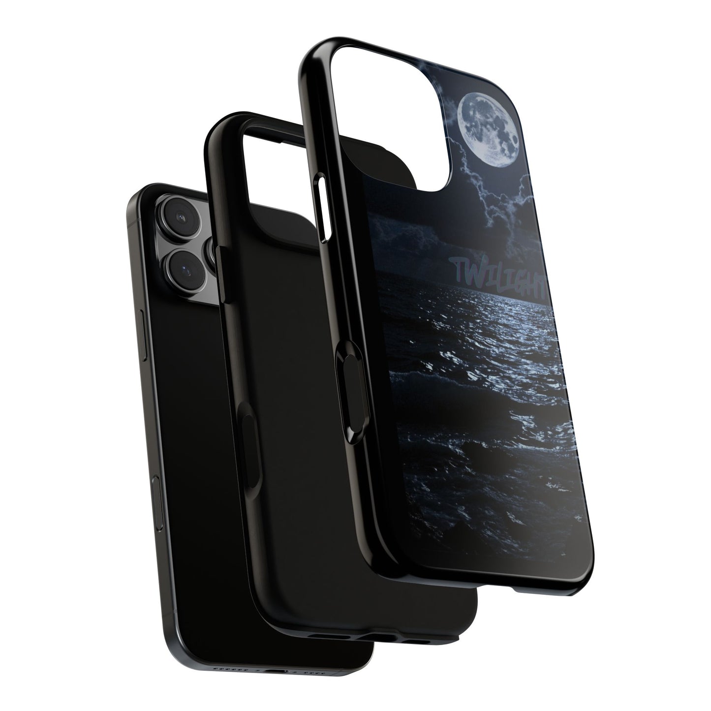 Tough Cases, iPhone Case with Twilight Name, Black, Glossy, Perfect Gift, Very Cool Design, Protective Phone Cover, Personalized Cell Phone