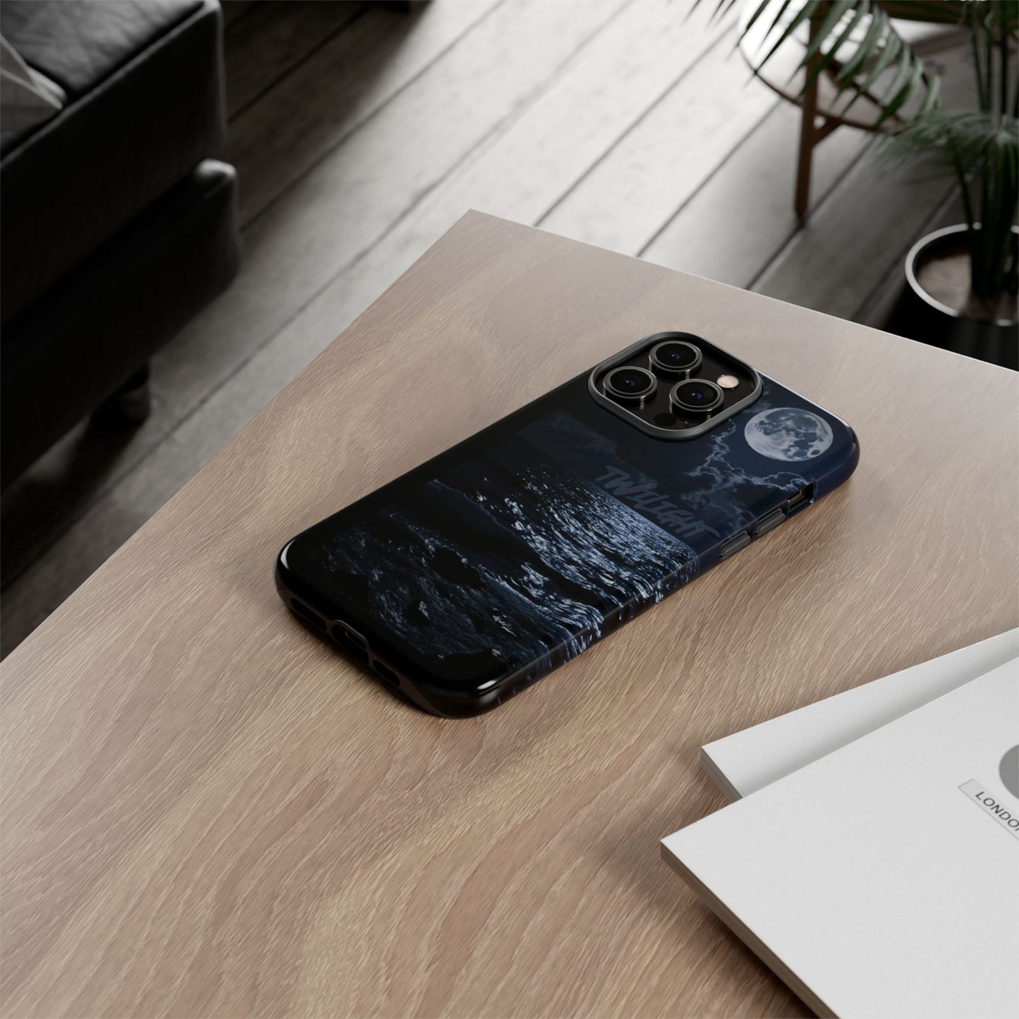 Tough Cases, iPhone Case with Twilight Name, Black, Glossy, Perfect Gift, Very Cool Design, Protective Phone Cover, Personalized Cell Phone