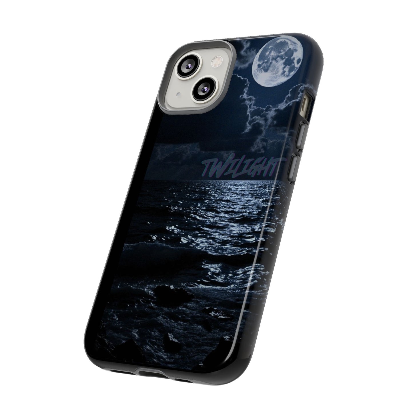 Tough Cases, iPhone Case with Twilight Name, Black, Glossy, Perfect Gift, Very Cool Design, Protective Phone Cover, Personalized Cell Phone