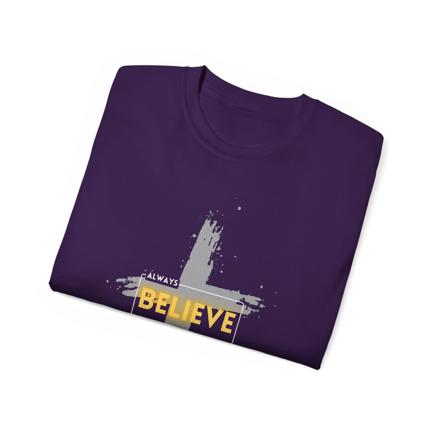 Faith-Inspired Unisex Tee - Believe in God Shirt, Inspirational T-Shirt, Christian Apparel, Unisex Cotton Tee, Spiritual Gift