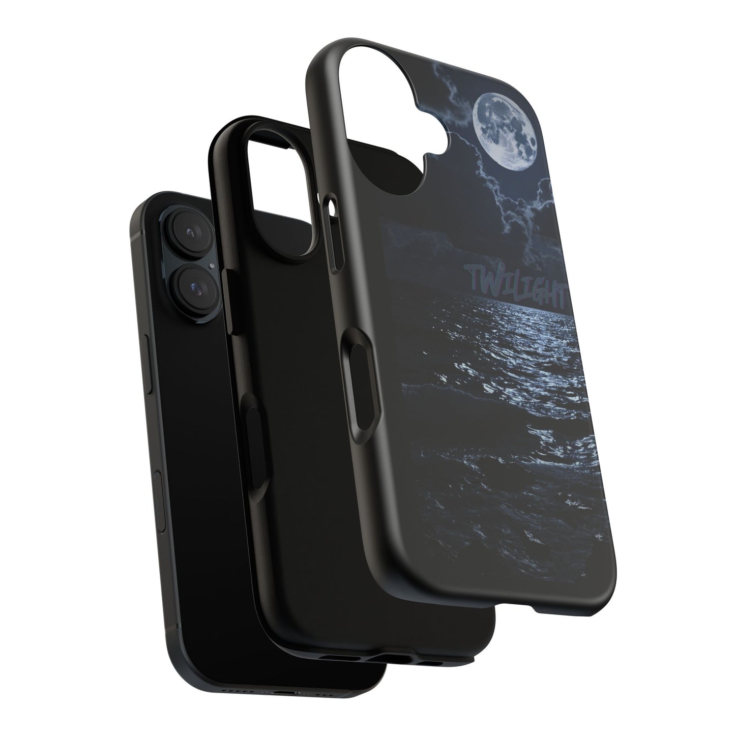 Tough Cases, iPhone Case with Twilight Name, Black, Glossy, Perfect Gift, Very Cool Design, Protective Phone Cover, Personalized Cell Phone
