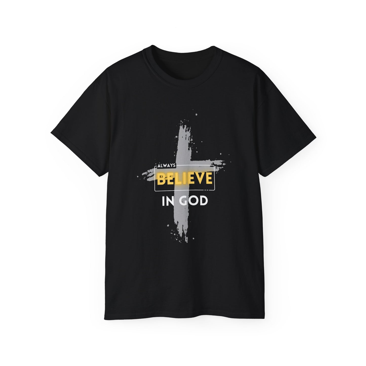 Faith-Inspired Unisex Tee - Believe in God Shirt, Inspirational T-Shirt, Christian Apparel, Unisex Cotton Tee, Spiritual Gift