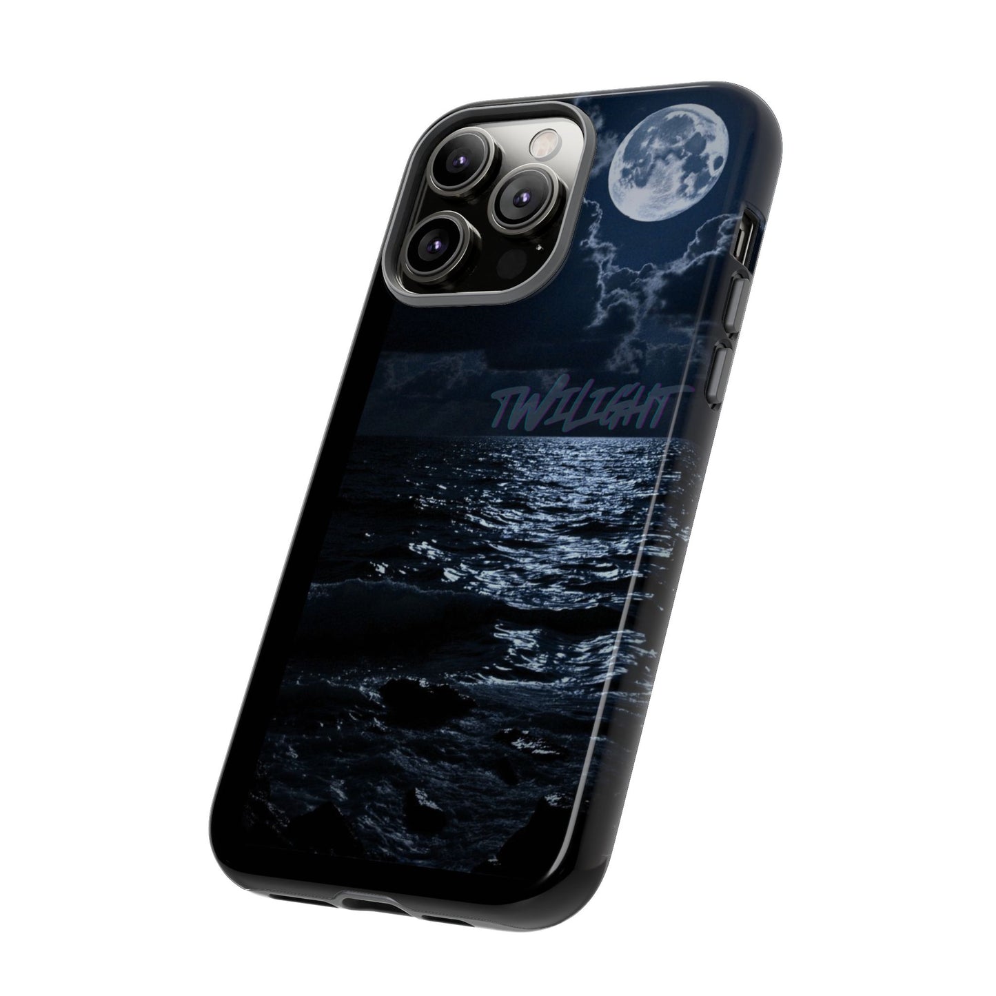 Tough Cases, iPhone Case with Twilight Name, Black, Glossy, Perfect Gift, Very Cool Design, Protective Phone Cover, Personalized Cell Phone