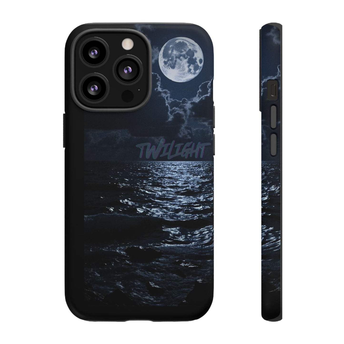 Tough Cases, iPhone Case with Twilight Name, Black, Glossy, Perfect Gift, Very Cool Design, Protective Phone Cover, Personalized Cell Phone
