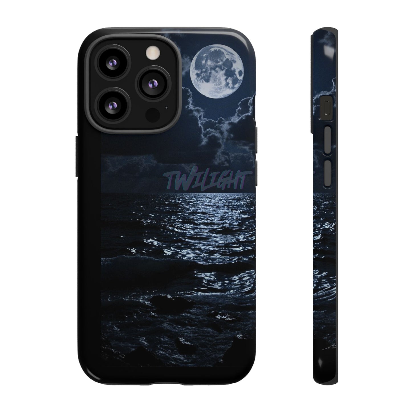Tough Cases, iPhone Case with Twilight Name, Black, Glossy, Perfect Gift, Very Cool Design, Protective Phone Cover, Personalized Cell Phone