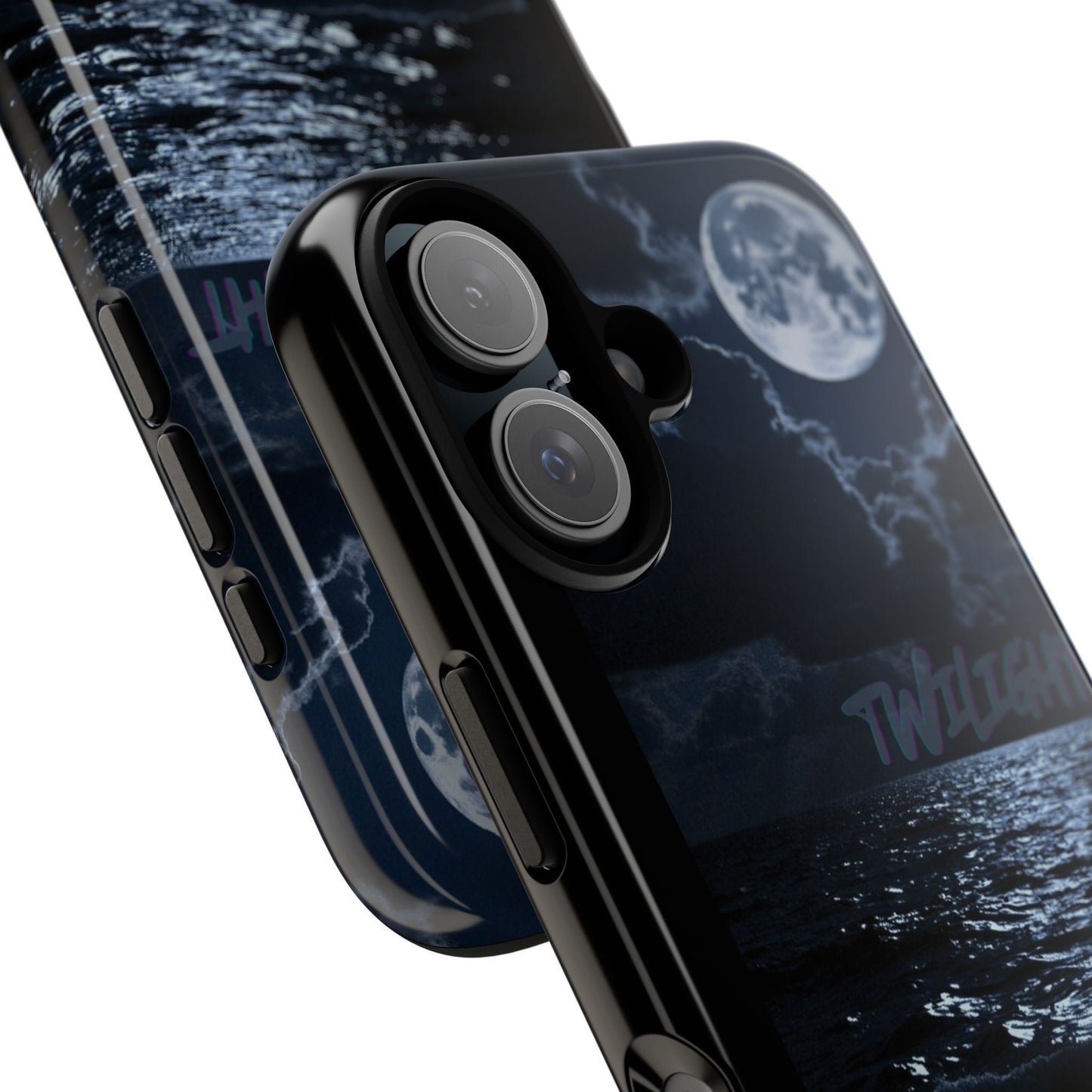 Tough Cases, iPhone Case with Twilight Name, Black, Glossy, Perfect Gift, Very Cool Design, Protective Phone Cover, Personalized Cell Phone