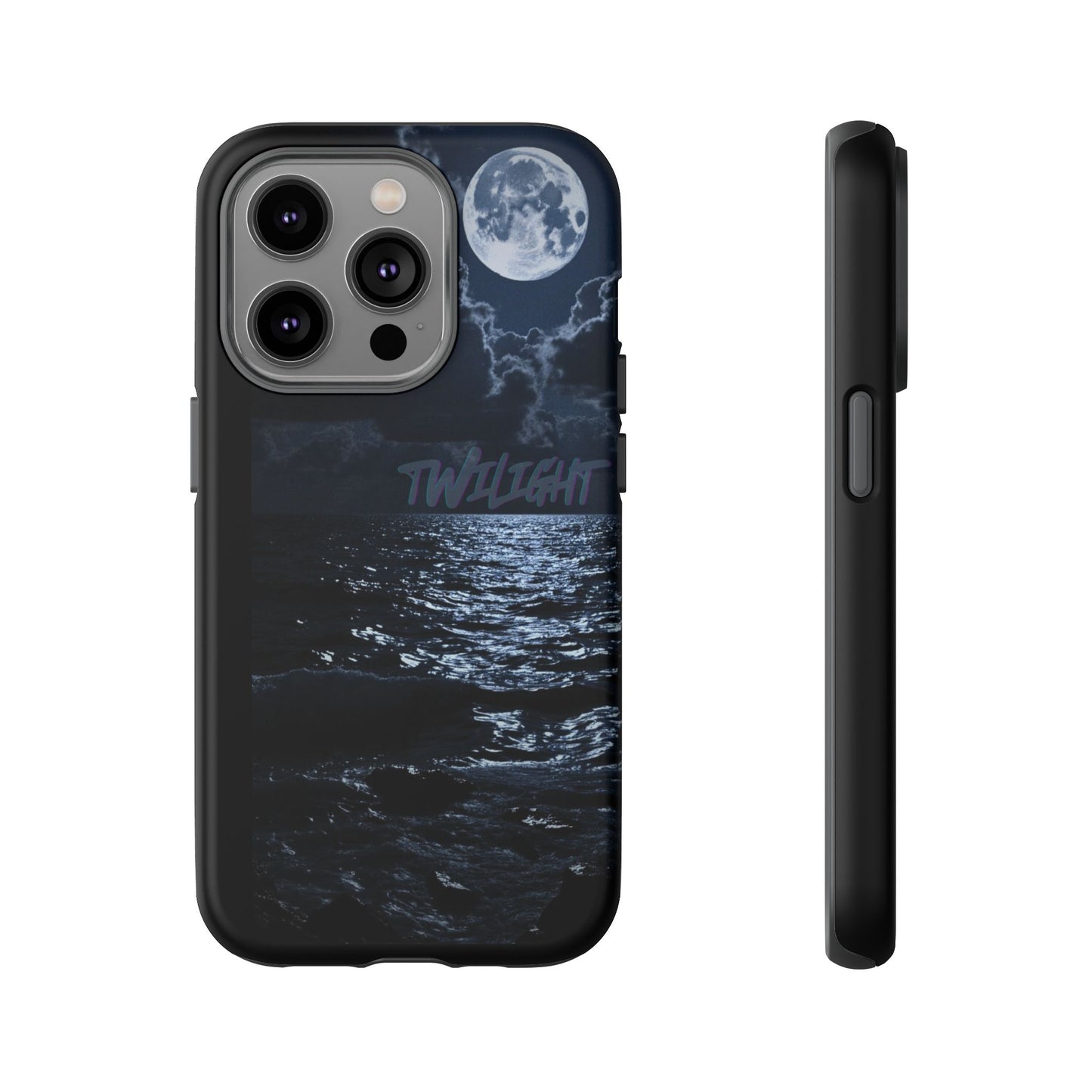 Tough Cases, iPhone Case with Twilight Name, Black, Glossy, Perfect Gift, Very Cool Design, Protective Phone Cover, Personalized Cell Phone