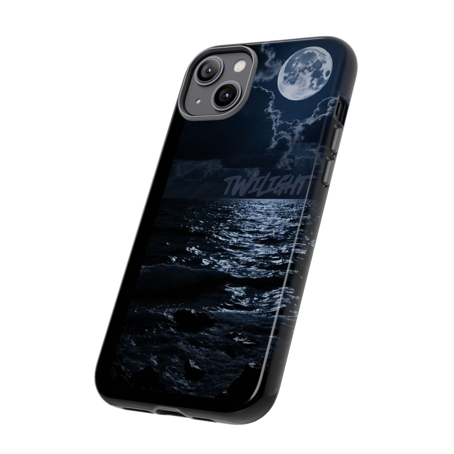 Tough Cases, iPhone Case with Twilight Name, Black, Glossy, Perfect Gift, Very Cool Design, Protective Phone Cover, Personalized Cell Phone