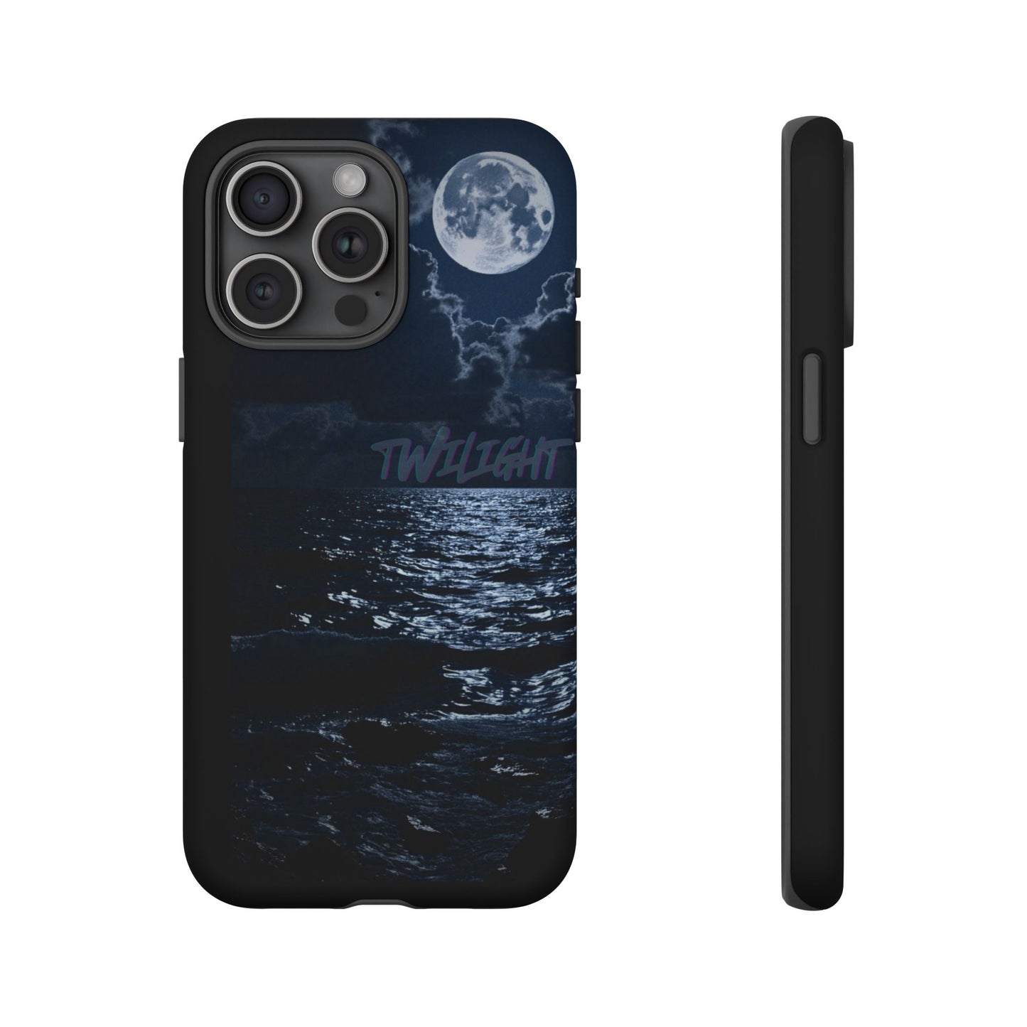 Tough Cases, iPhone Case with Twilight Name, Black, Glossy, Perfect Gift, Very Cool Design, Protective Phone Cover, Personalized Cell Phone