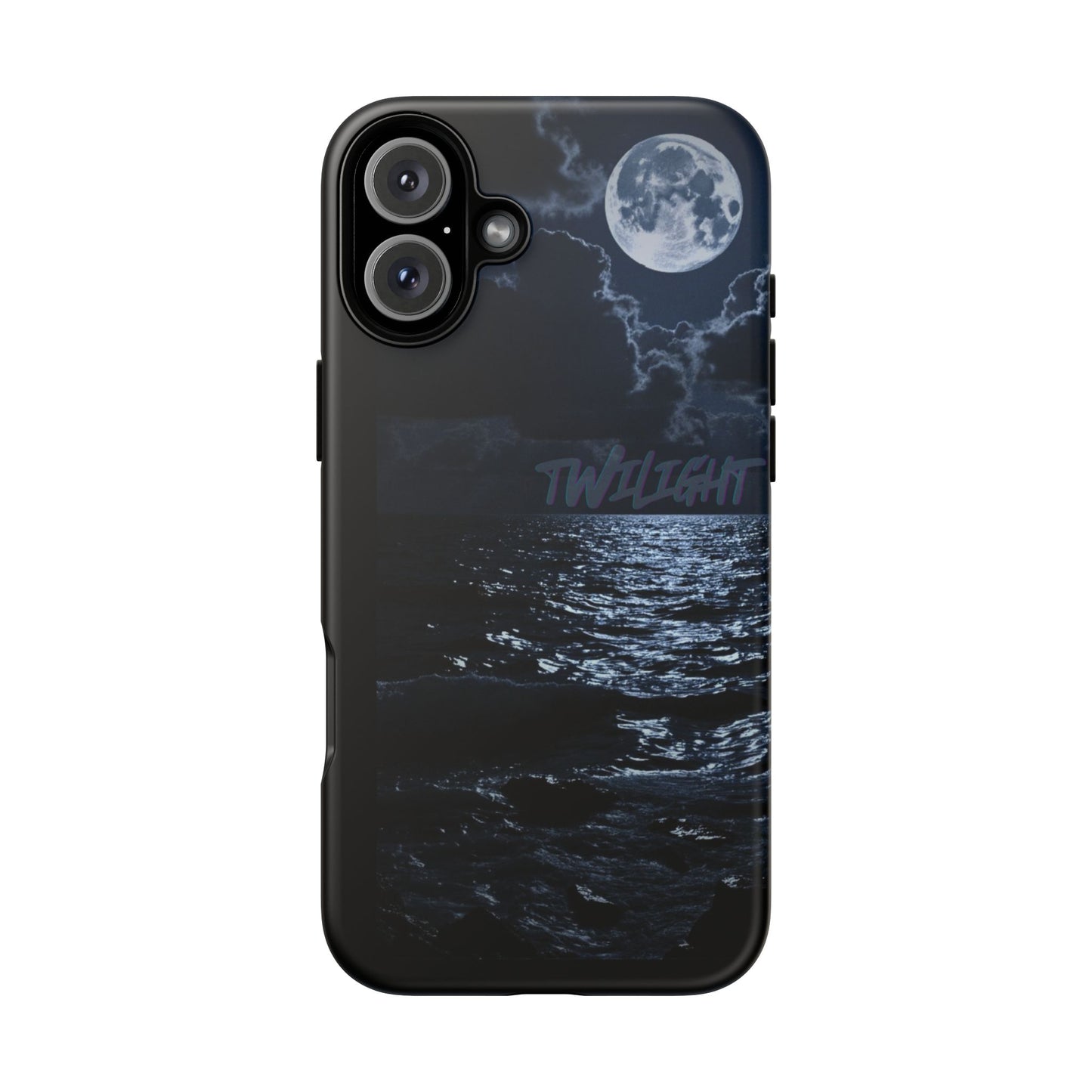 Tough Cases, iPhone Case with Twilight Name, Black, Glossy, Perfect Gift, Very Cool Design, Protective Phone Cover, Personalized Cell Phone