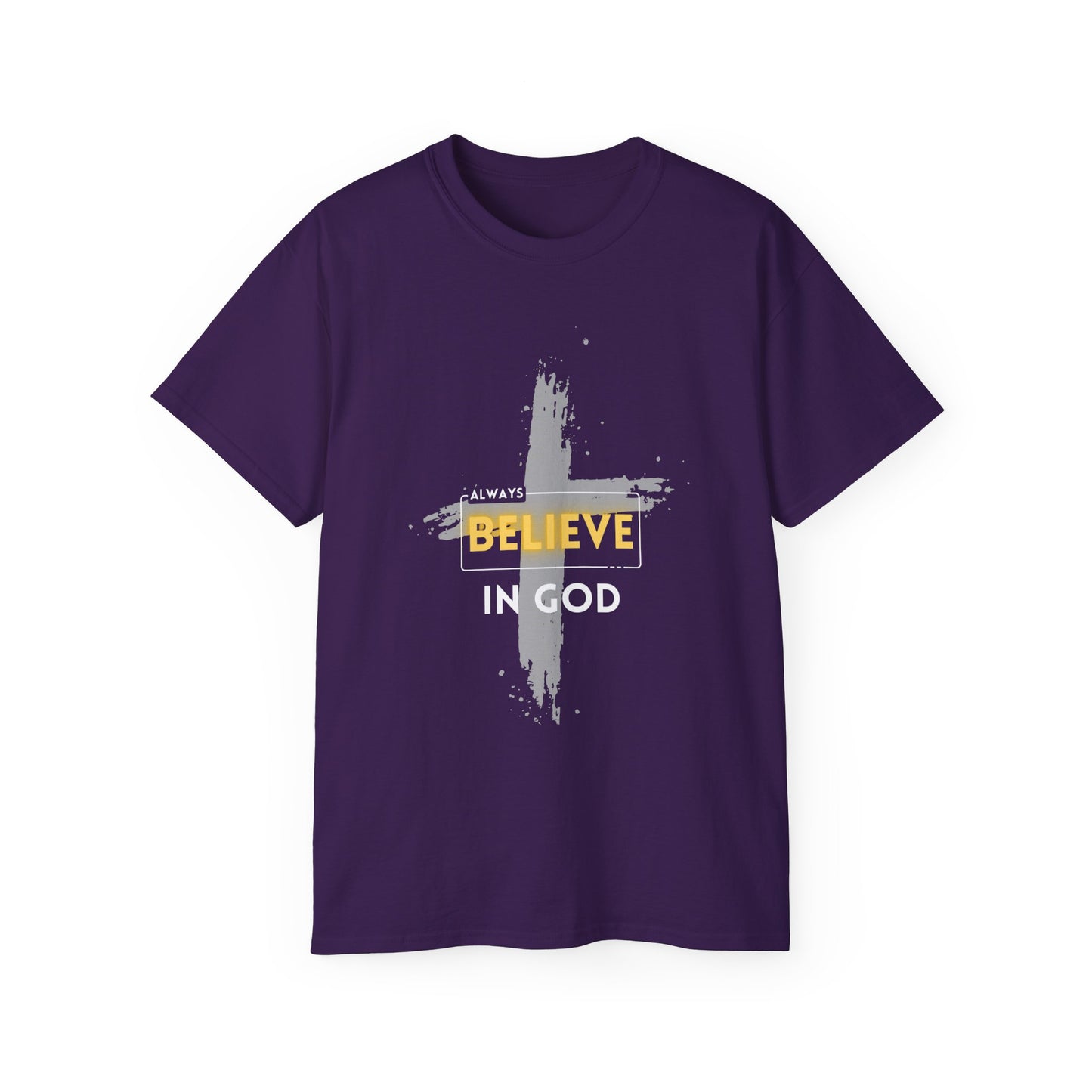 Faith-Inspired Unisex Tee - Believe in God Shirt, Inspirational T-Shirt, Christian Apparel, Unisex Cotton Tee, Spiritual Gift