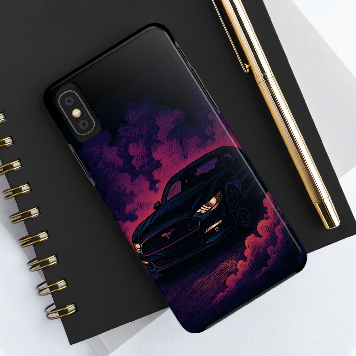 Car Phone Case Mustang/Purple