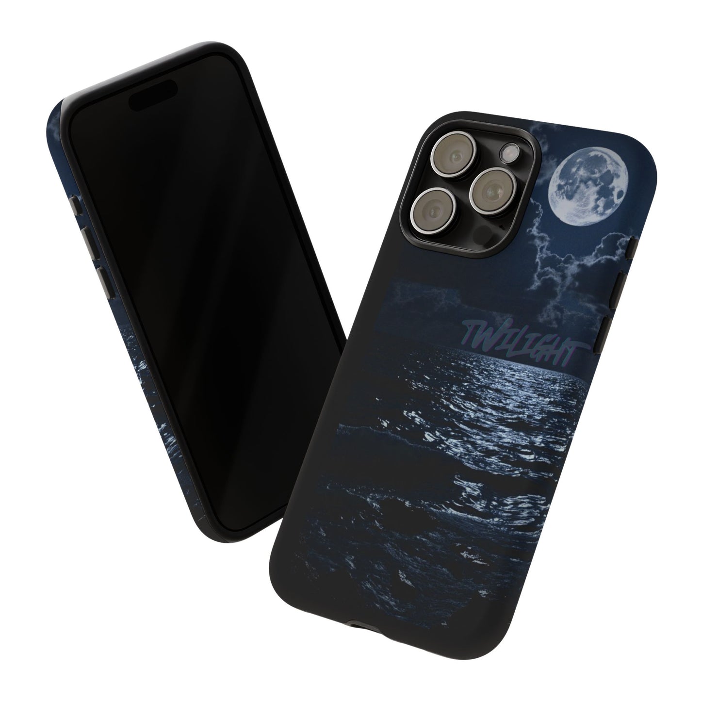 Tough Cases, iPhone Case with Twilight Name, Black, Glossy, Perfect Gift, Very Cool Design, Protective Phone Cover, Personalized Cell Phone