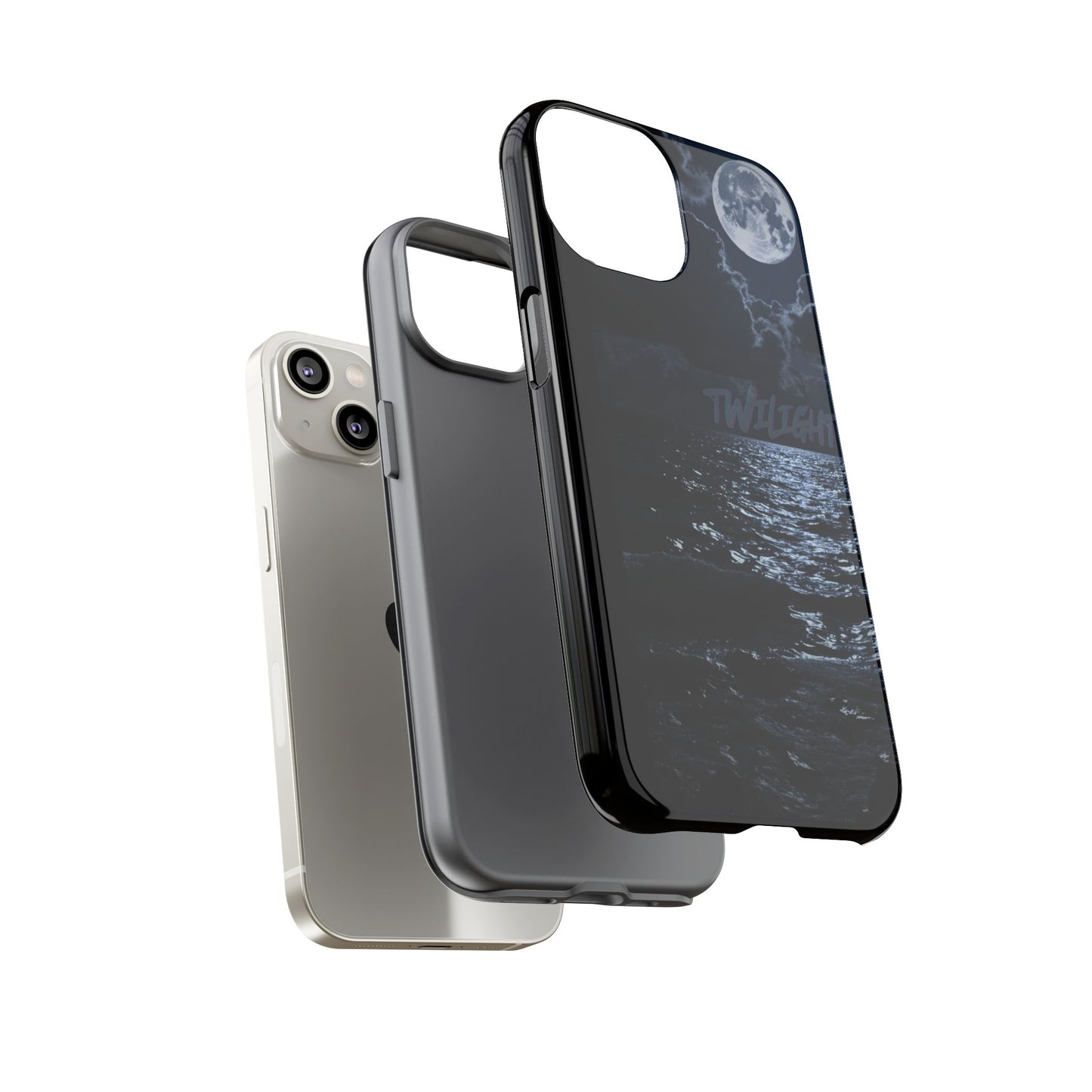 Tough Cases, iPhone Case with Twilight Name, Black, Glossy, Perfect Gift, Very Cool Design, Protective Phone Cover, Personalized Cell Phone