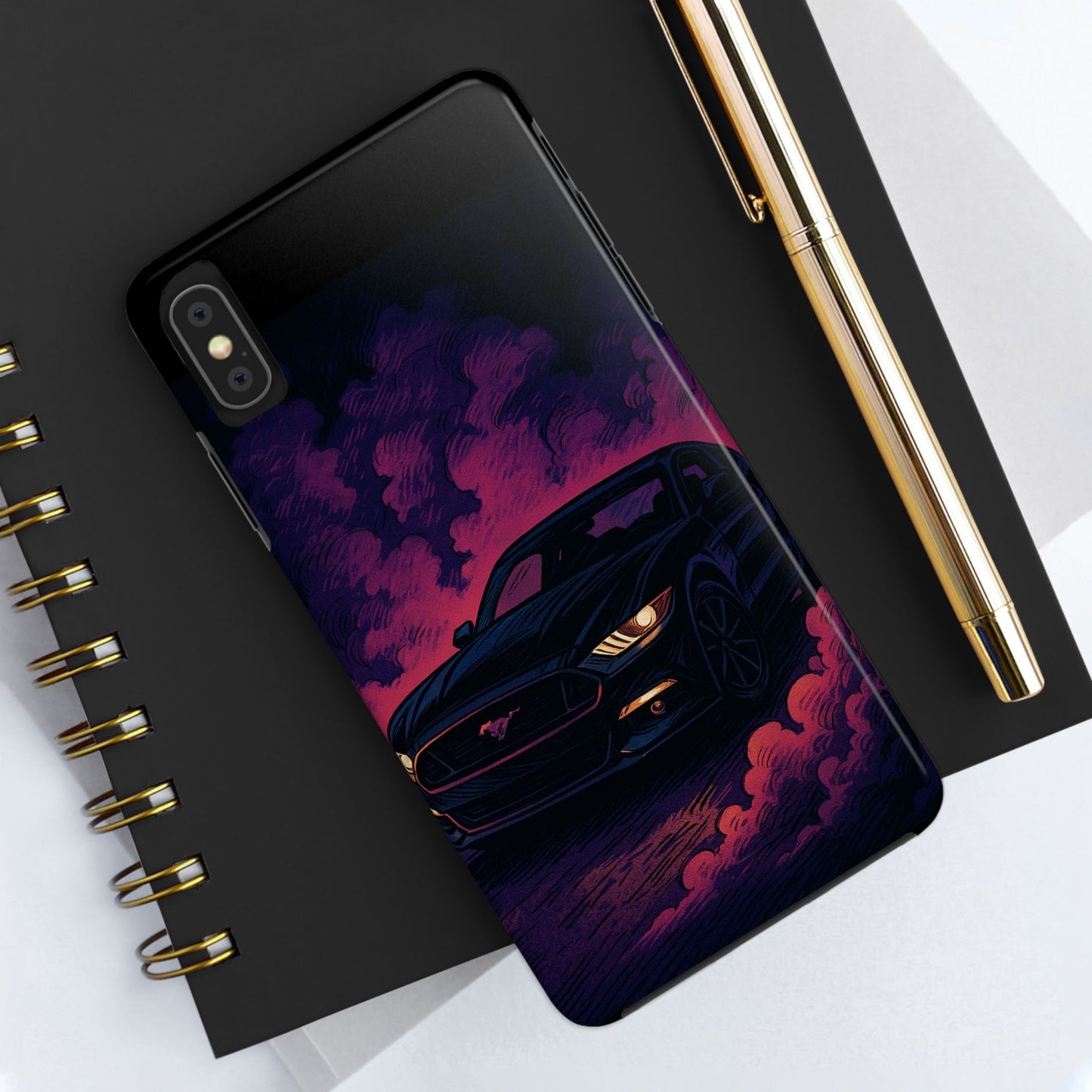 Car Phone Case Mustang/Purple