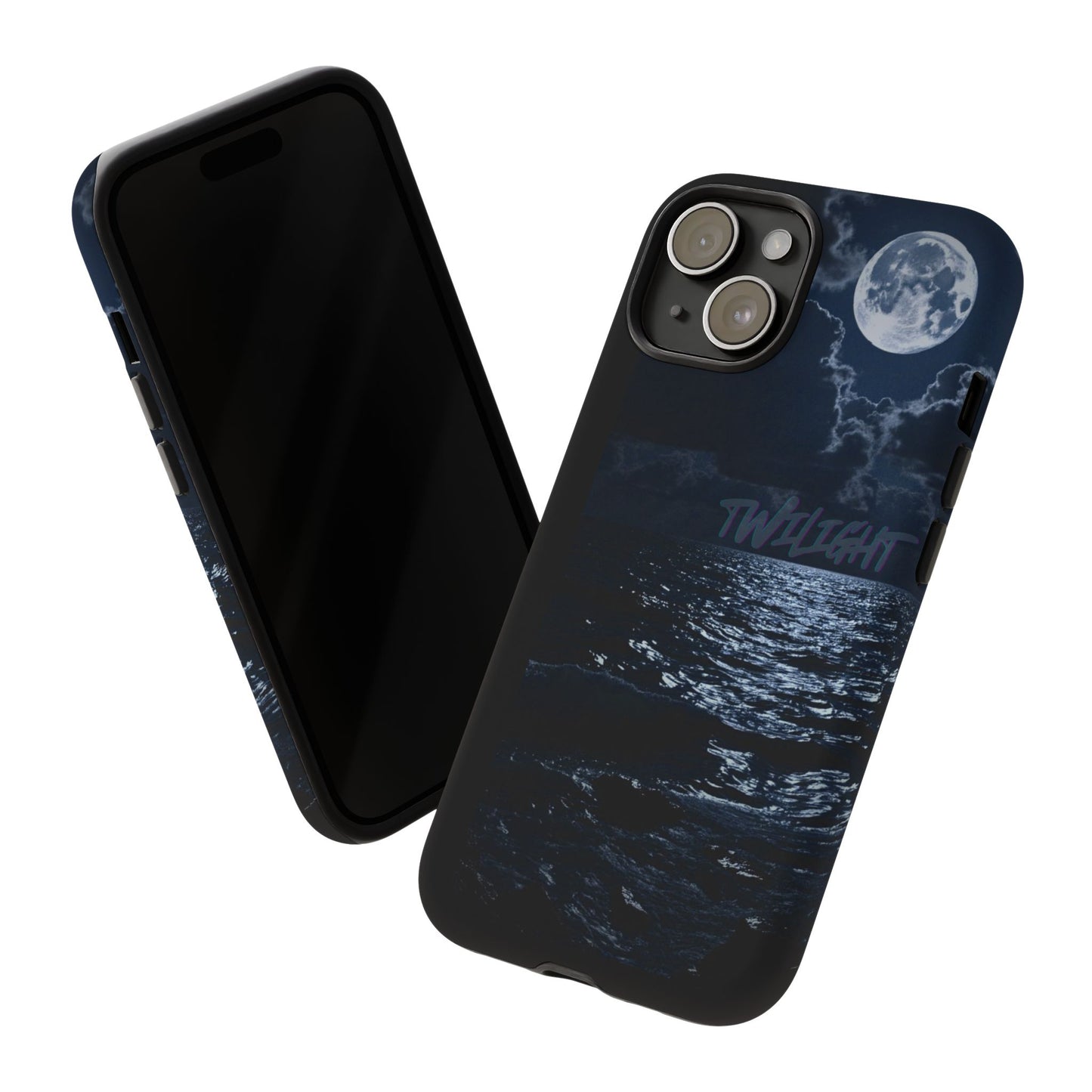 Tough Cases, iPhone Case with Twilight Name, Black, Glossy, Perfect Gift, Very Cool Design, Protective Phone Cover, Personalized Cell Phone